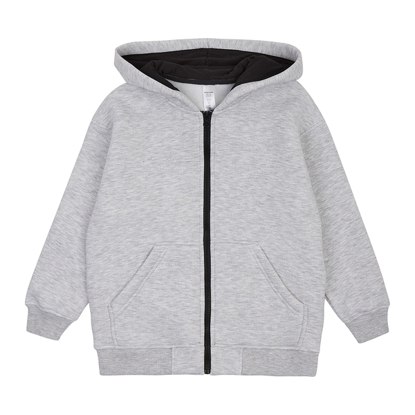Спортивна кофта Garnamama Oversize sport zip на молнии с капюшоном 158-164 Серый (1043388.1408202) - Pampik