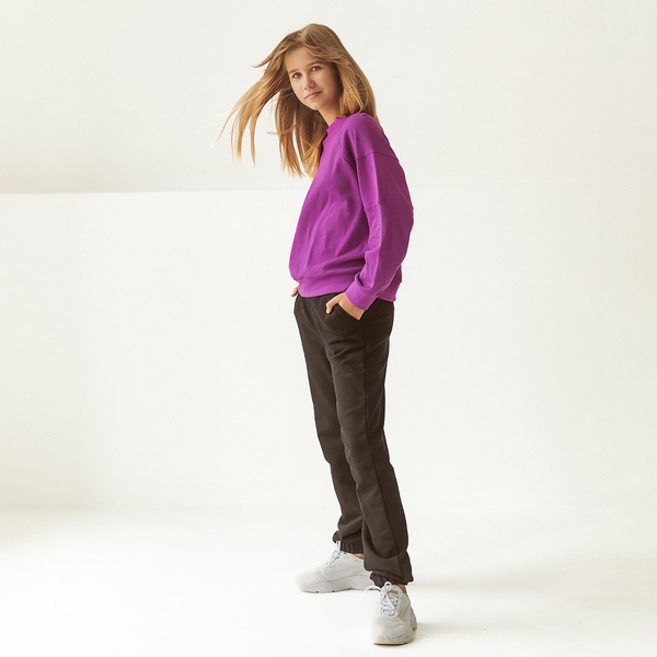 Світшот Garnamama Basic Sweatshirt 122 Фиолетовый (937871.1295562) - Pampik - 3