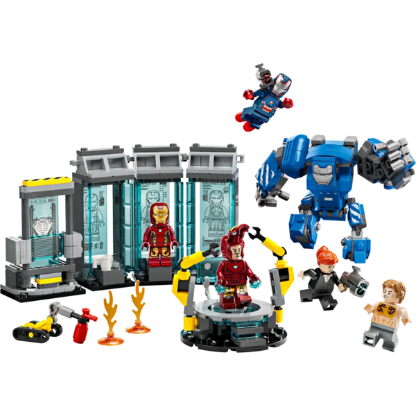 Конструктор LEGO Marvel Super Heroes Лабораторія Залізної Людини зал обладунків 384 деталі (76315) - Pampik - 4