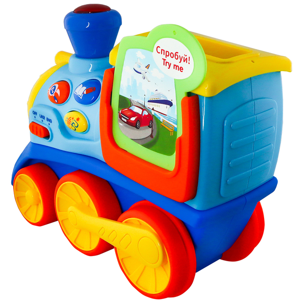 Інтерактивна двомовна іграшка Kiddi Smart Потяг Смарті, укр/англ (4231T-KS) - Pampik - 6