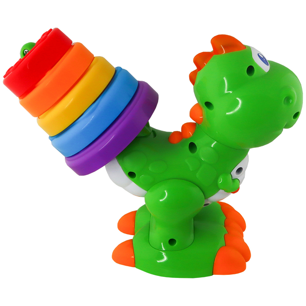 Двомовна розвиваюча іграшка Kiddi Smart Динозаврик Квіткограй, укр/англ (4279T-KS) - Pampik - 6