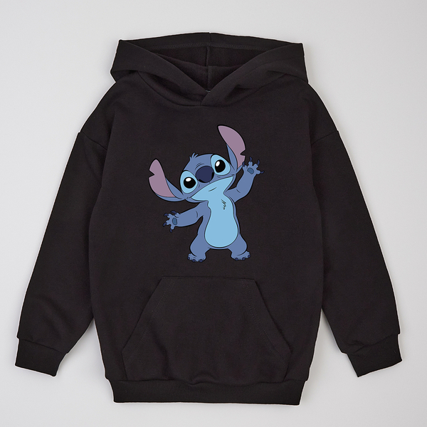 Худі на флісі Garnamama Basic Hoodie soft принт 152 Чорний (1033230.1397882) - Pampik