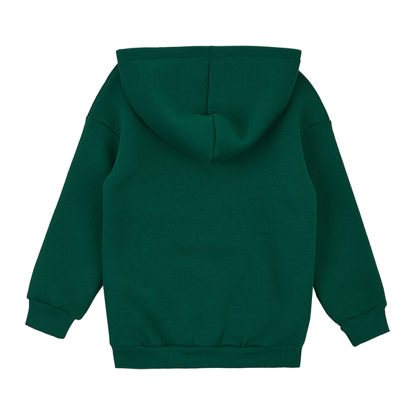 Худі на флісі Garnamama Basic Hoodie soft принт 122 Зеленый (1039815.13978820) - Pampik - 2
