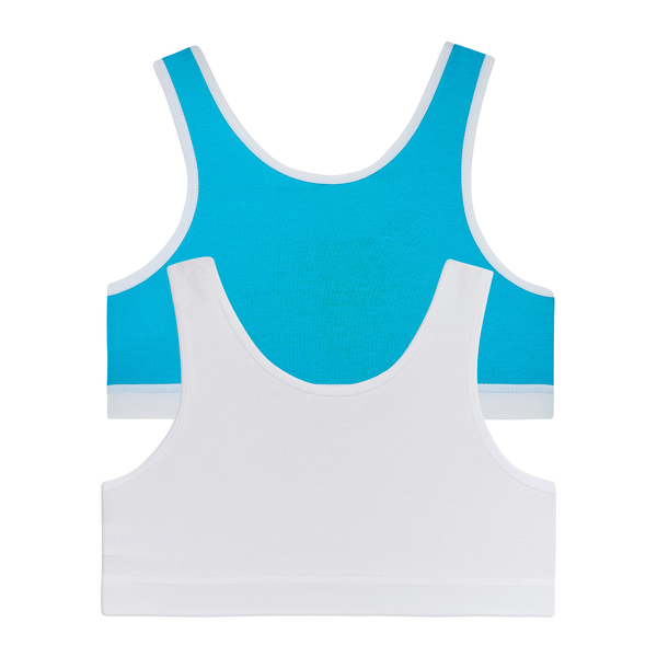 Ліф Garnamama Basic crop tops1 2-pack 98-104 Білий (816934.1171551) - Pampik - 2