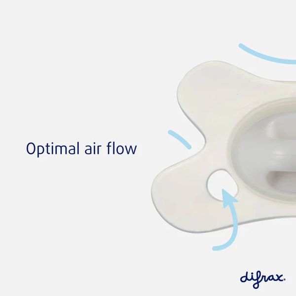 Пустушка силіконова Difrax Natural Newborn Apricot Lines, симетрична, 0+ міс. (113 Apricot_lines) - Pampik - 3