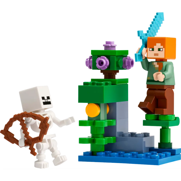 Конструктор LEGO Minecraft Бой в пещере с зарослями, 40 деталей (30705) - Pampik - 4