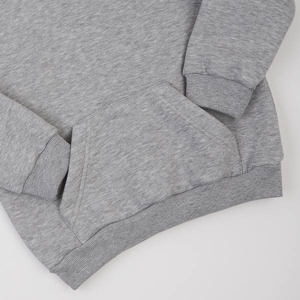 Худі на флісі Garnamama Basic Hoodie soft 134 Серый (1031540.1235336) - Pampik - 6