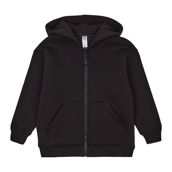Спортивна кофта Garnamama Oversize sport zip на молнии с капюшоном 134-140 Черный (1043363.1408201) - Pampik - 4