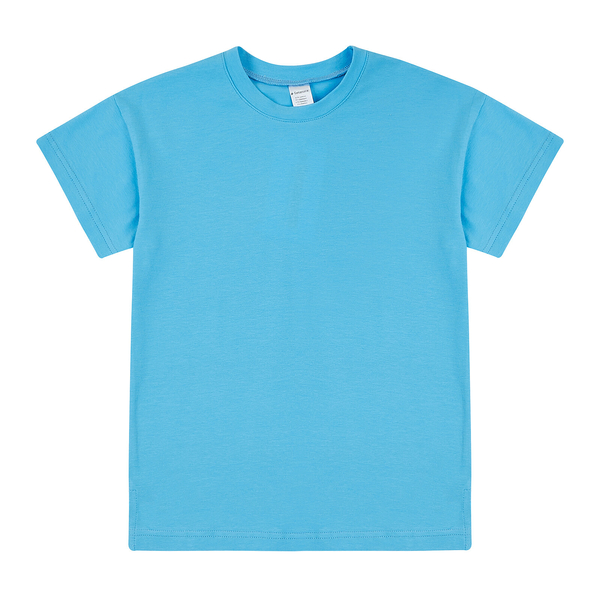 Футболка Garnamama Summer 2024 t-shirt oversize без кишені 122-128 Голубой (1001922.1353422) - Pampik