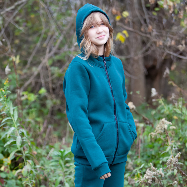 Спортивна кофта на флісі Garnamama Jacket children 122 Зелений (957702.1310264) - Pampik - 4