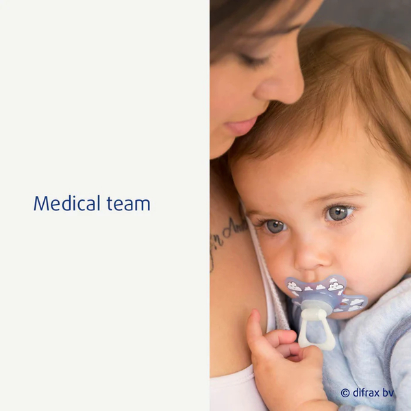 Пустышка силиконовая Difrax Dental Popcorn, ортодонтическая, 12+ мес. (346 Popcorn) - Pampik - 4