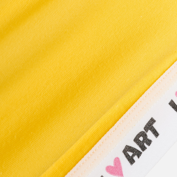 Ліф Garnamama I LOVE ART Crop Tops 122-128 Жовтий (798735.1145373) - Pampik - 3