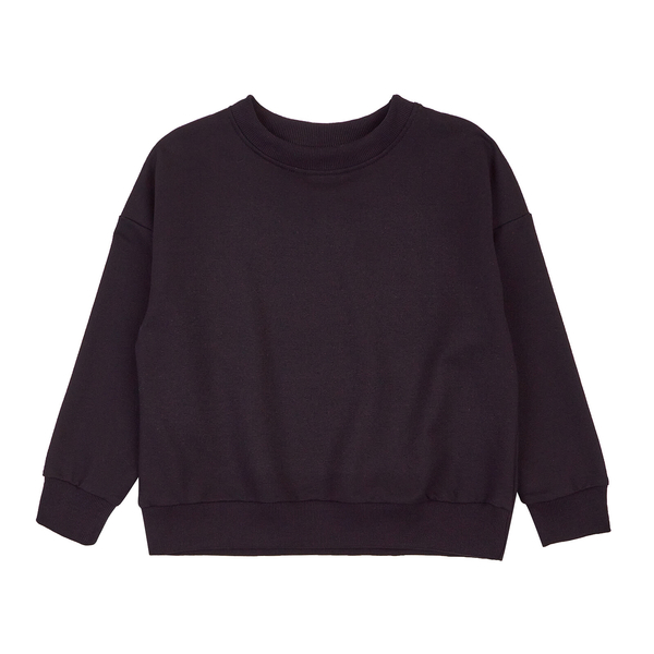 Світшот Garnamama Basic Sweatshirt 2-х нитка 140 Чорний (947303.1303601) - Pampik - 4