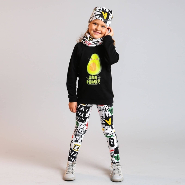 Реглан Garnamama Sleeves малюнок 104 Чорний (837957.11930315) - Pampik - 2