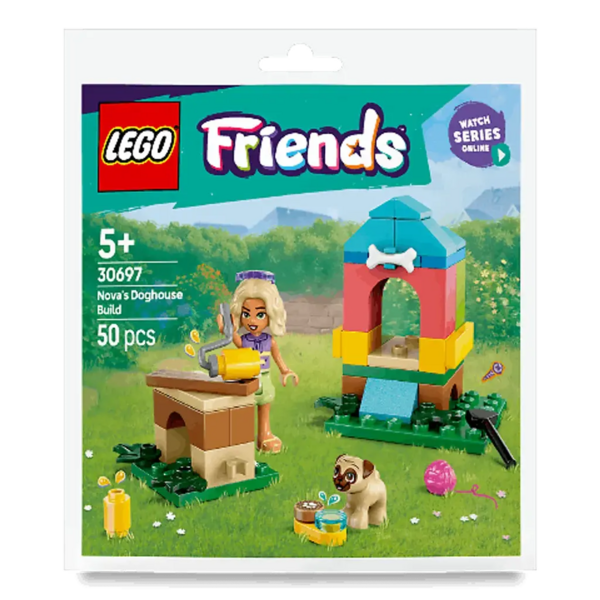 Конструктор LEGO Friends Модель собачьей будки от Нови, 50 деталей (30697) - Pampik