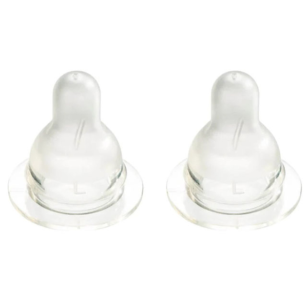 Силіконова соска для пляшечки Difrax S-bottle Natural, розмір L, 2 шт. (673) - Pampik