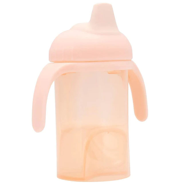 Чашка непроливайка Difrax Non-Spill Sippy Cup Soft, с силиконовым носиком, 250 мл, Blossom (704 Blossom) - Pampik