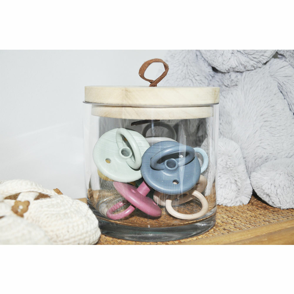 Пустышка ортодонтическая силиконовая 100% MinikOiOi Binkee, 0+ мес, Bubble Beige (101150057) - Pampik - 6