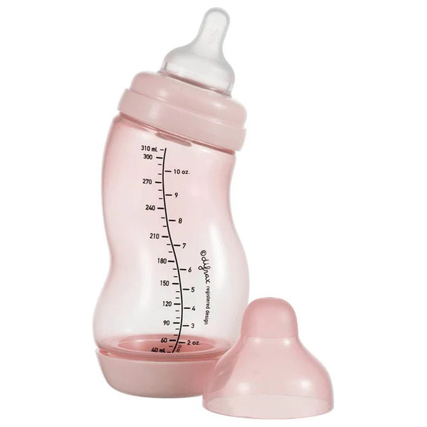 Антиколікова пляшечка Difrax S-bottle Wide, з силіконовою соскою, 310 мл, Blossom (707 Blossom) - Pampik