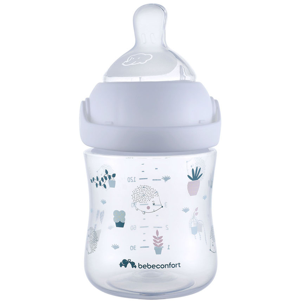 Пляшечка для годування Bebe Confort Emotion Physio Urban Garden, 150 мл, білий (3102209110) - Pampik - 2