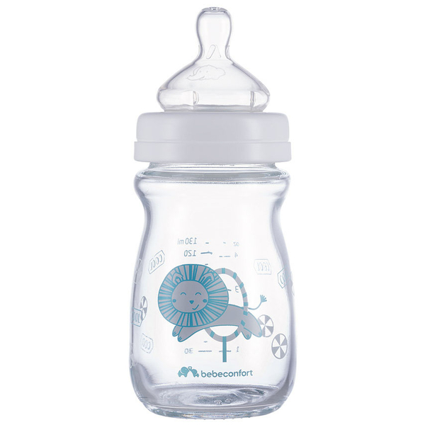 Пляшечка для годування Bebe Confort EMO T0 FF, скляна, 130 мл (3102201940) - Pampik - 2