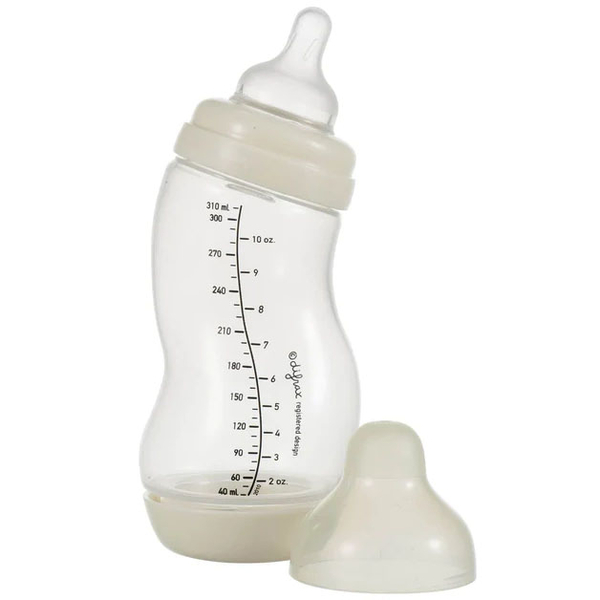 Антиколиковая бутылочка Difrax S-bottle Wide, с силиконовой соской, 310 мл, Popcorn (707 Popcorn) - Pampik