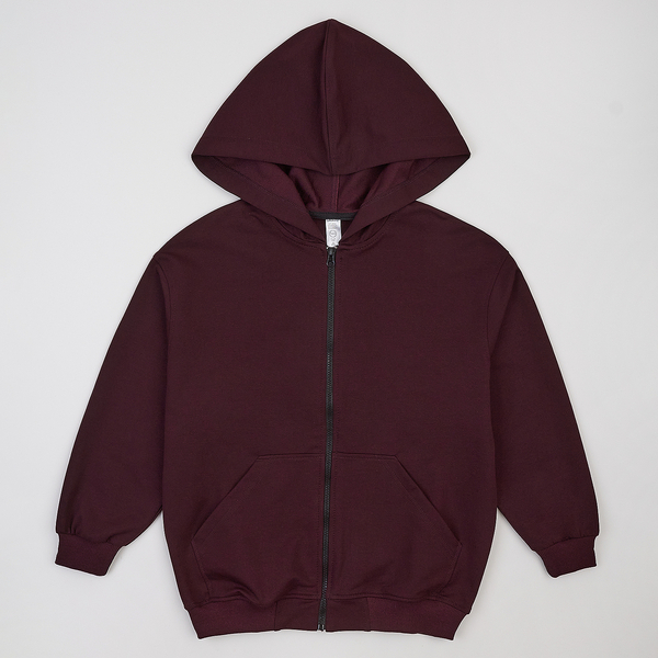 Спортивна кофта Garnamama худа велика на блискавці + з наклейкою Anime 122-128 Бордовий (1056264.1421305) - Pampik - 3