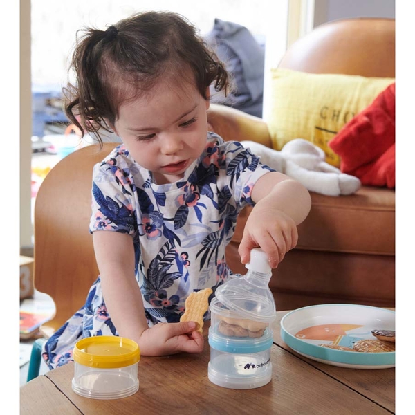 Набор для кормления Bebe Confort EMO Urban Garden: 2 бутылочки 270 мл + диспенсер (3102202040) - Pampik - 2