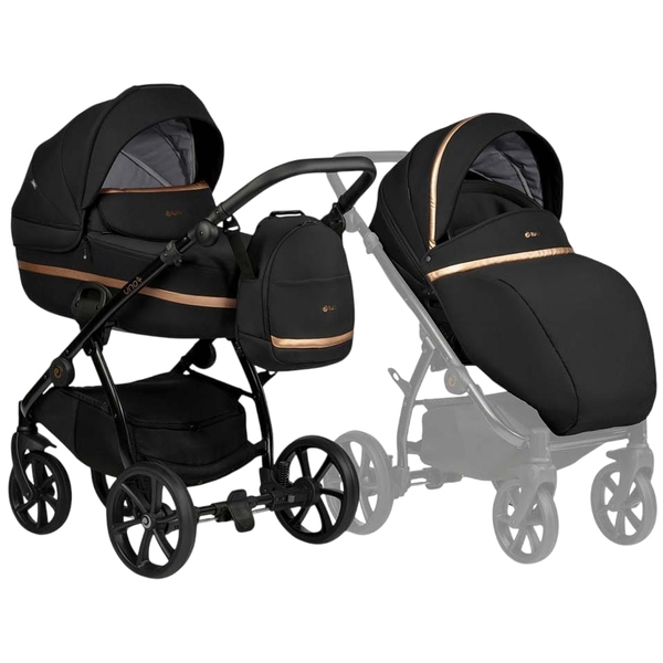 Універсальна коляска 2 в 1 Tutis UNO 3+ Black Edition Copper - Pampik