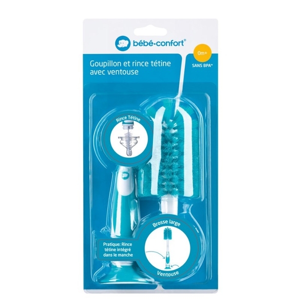 Щеточка для бутылочки 2в1 Bebe Confort на присоске (3102201830) - Pampik - 4