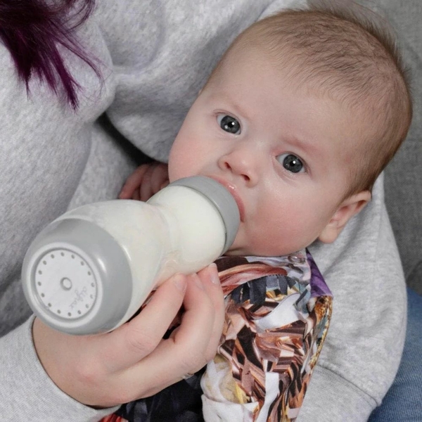 Антиколиковая бутылочка с силиконовой соской Difrax Variflow 1-2-3, 250 мл, Natural (712) - Pampik - 8