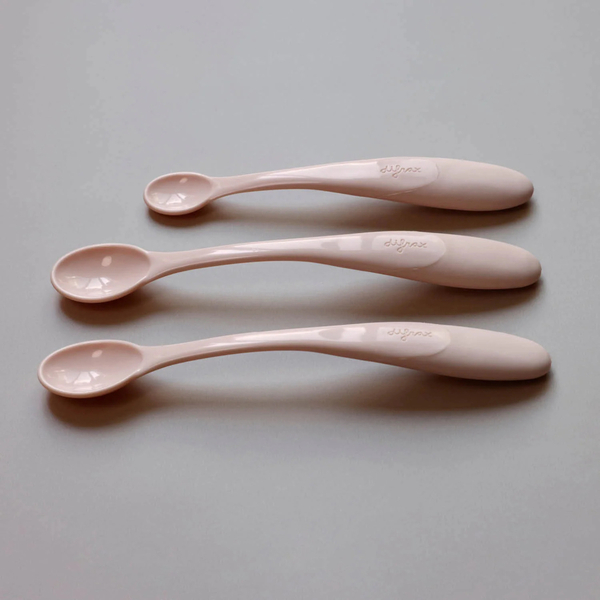 Набір дитячих ложок Difrax Weaning Spoons Clay, 3 шт. (7442 Clay) - Pampik - 7