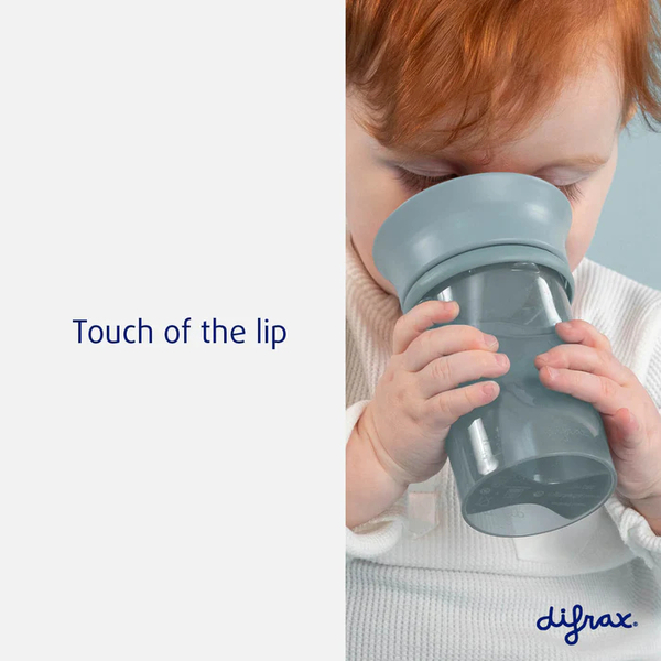 Чашка непроливайка Difrax 360°, 250 мл, Stone (1012 Stone) - Pampik - 4