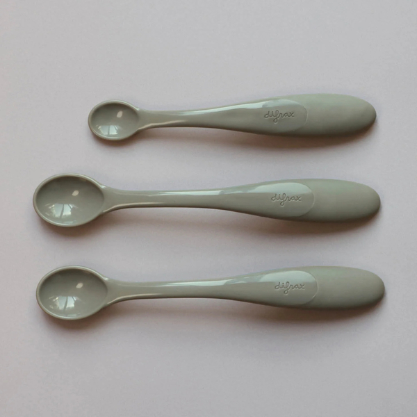Набір дитячих ложок Difrax Weaning Spoons Clay, 3 шт. (7442 Clay) - Pampik - 2