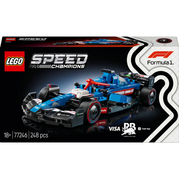 Конструктор LEGO Speed Champions Автомобіль для перегонів F1 Visa Cash RB VCARB 01, 248 деталей (77246) - Pampik