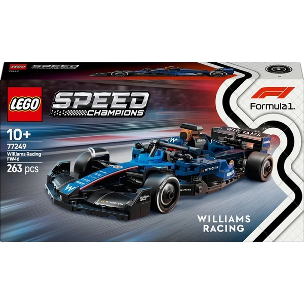 Конструктор LEGO Speed Champions Автомобіль для перегонів F1 Williams Racing FW46, 263 деталі (77249) - Pampik