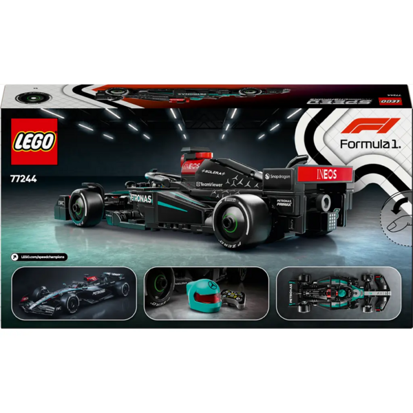Конструктор LEGO Speed Champions Автомобіль для перегонів Mercedes-AMG F1 W15, 267 деталей (77244) - Pampik - 2