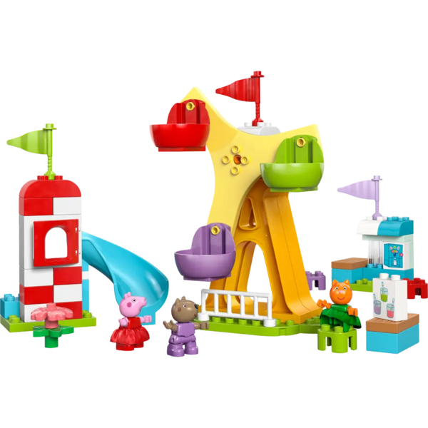 Конструктор LEGO DUPLO Peppa Pig Ярмарка развлечений, 53 деталі (10453) - Pampik - 5