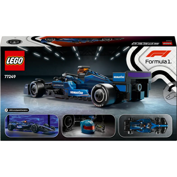 Конструктор LEGO Speed Champions Автомобіль для перегонів F1 Williams Racing FW46, 263 деталі (77249) - Pampik - 2