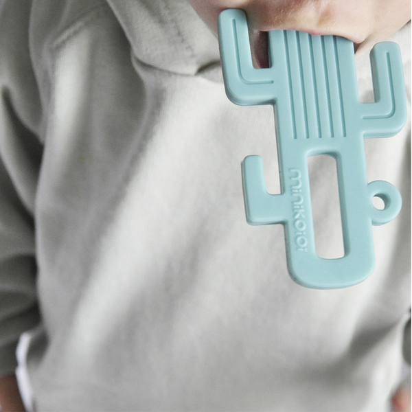 Прорізувач для зубів силіконовий MinikOiOi Cactus Aqua Green (101090001) - Pampik - 3