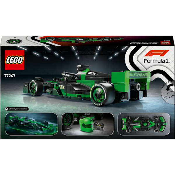 Конструктор LEGO Speed Champions Автомобіль для перегонів KICK Sauber F1 Team C44, 259 деталей (77247) - Pampik - 2