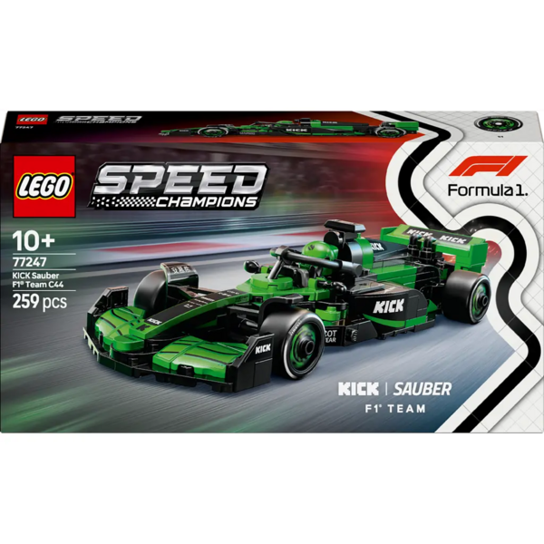 Конструктор LEGO Speed Champions Автомобіль для перегонів KICK Sauber F1 Team C44, 259 деталей (77247) - Pampik