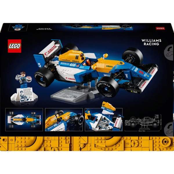 Конструктор LEGO Icons Williams Racing FW14B и Найджел Мэнселл, 799 деталей (10353) - Pampik