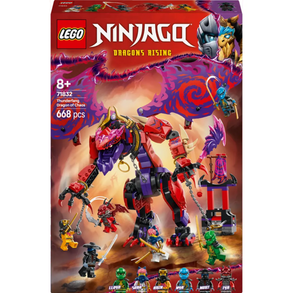 Конструктор LEGO Ninjago Громовержець Дракон Хаосу, 668 деталей (71832) - Pampik