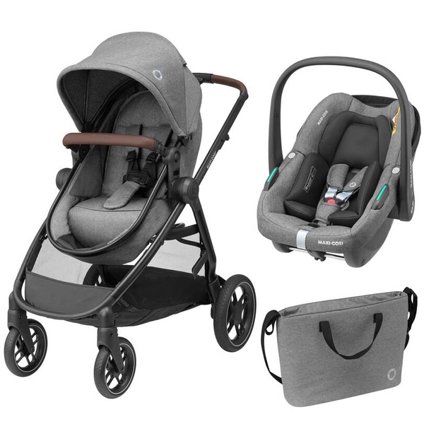 Универсальная коляска 3 в 1 Maxi-Cosi Zelia S Trio Grey (1996911110) - Pampik - 2