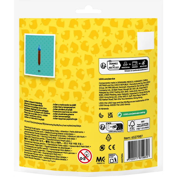 Конструктор LEGO Animal Crossing Пляжна картина, що належить Julian, 43 деталі (30703) - Pampik - 5