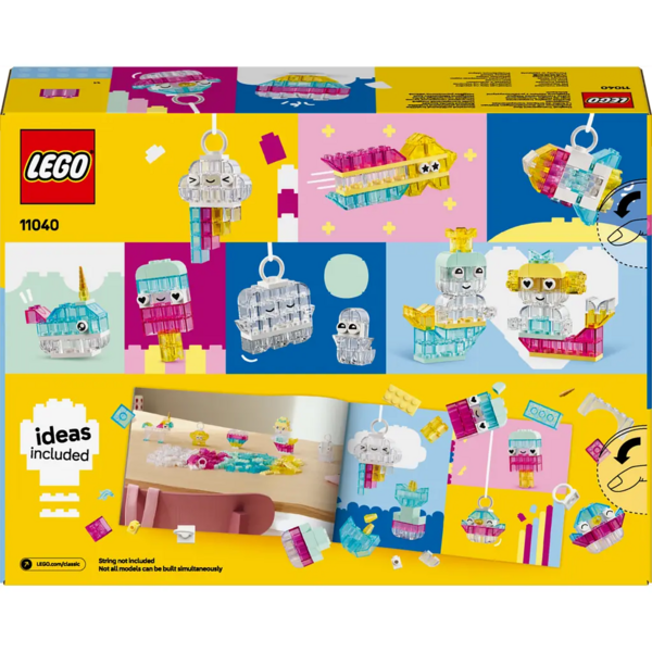 Конструктор LEGO Classic Очаровательная прозрачная коробка, 340 деталей (11040) - Pampik - 2