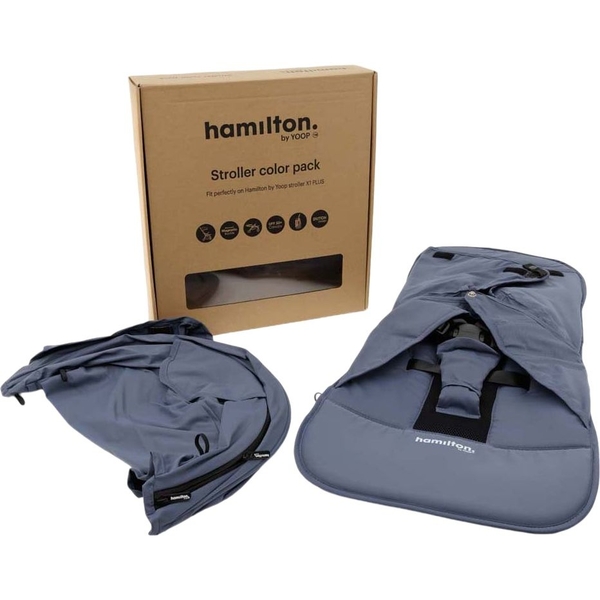 Набор текстиля к коляске Hamilton by Yoop X1 Plus Indigo Blue (65085) - Pampik