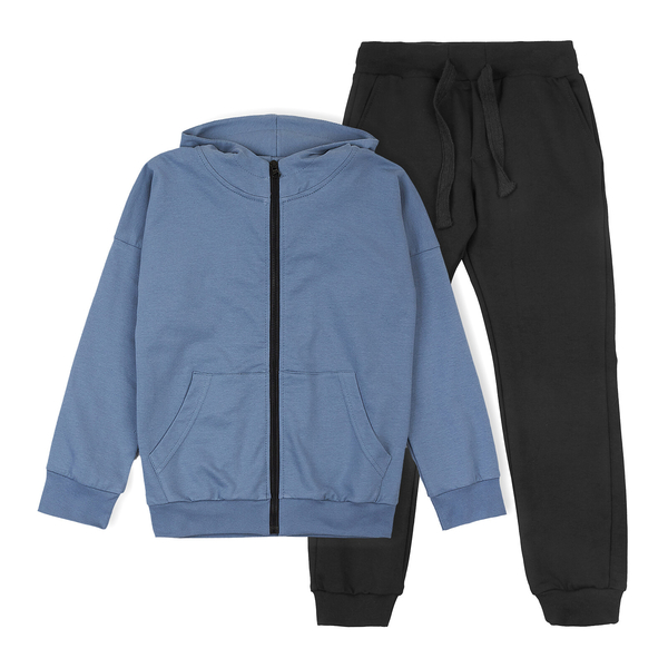 Спортивний костюм Garnamama Basic Jacket 134 Сірий Чорний (1012537.13708913) - Pampik