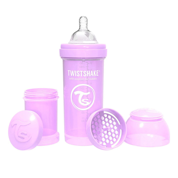 Набір із трьох антиколікових пляшечок Twistshake Value Pack Pink, 260 мл (78845) - Pampik - 5